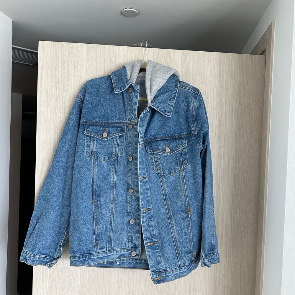 Brandy Melville jean jacket hoodie